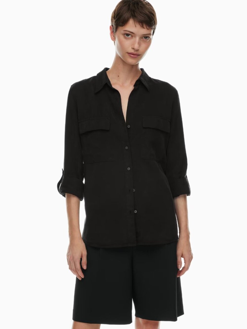 Aritzia Utility Shirt (Black)